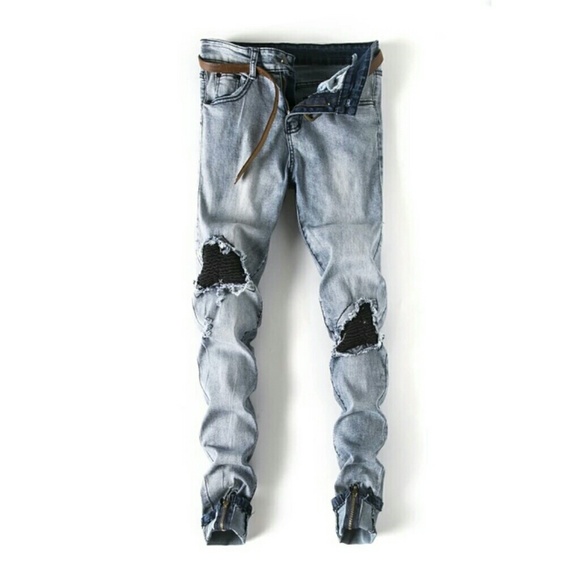 QoolXCWear denim pants Popular Snowflake Whitish M - Picture 3 of 3
